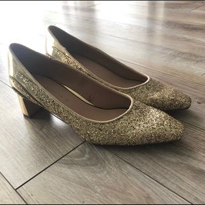Zara gold heels - Size 39
